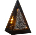 Znicz led CHOINKA efekt płomienia LAMPION NA GRÓB cmentarz statuetka