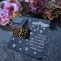 Solarny znicz LED STATUETKA NA CMENTARZ GRÓB DUŻA wieczna lampka nagrobna