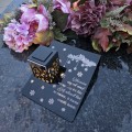 Solarny znicz LED STATUETKA NA CMENTARZ GRÓB DUŻA wieczna lampka nagrobna