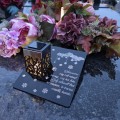 Solarny znicz LED STATUETKA NA CMENTARZ GRÓB DUŻA wieczna lampka nagrobna