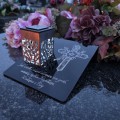 Solarny znicz LED STATUETKA NA CMENTARZ GRÓB DUŻA wieczna lampka nagrobna