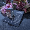 Solarny znicz LED STATUETKA NA CMENTARZ GRÓB DUŻA wieczna lampka nagrobna