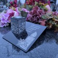 Solarny znicz LED STATUETKA NA CMENTARZ GRÓB DUŻA wieczna lampka nagrobna