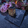 Solarny znicz LED STATUETKA NA CMENTARZ GRÓB DUŻA wieczna lampka nagrobna