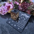 Solarny znicz LED STATUETKA NA CMENTARZ GRÓB DUŻA wieczna lampka nagrobna