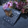 Solarny znicz LED STATUETKA NA CMENTARZ GRÓB DUŻA wieczna lampka nagrobna