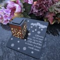 Solarny znicz LED STATUETKA NA CMENTARZ GRÓB DUŻA wieczna lampka nagrobna