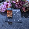Solarny znicz LED STATUETKA NA CMENTARZ GRÓB DUŻA wieczna lampka nagrobna