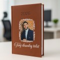 Kalendarz książkowy A5 planer 2026 DZIENNY Twoje ZDJĘCIE własna dedykacja