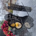 Znicz solarny  LED STATUETKA NA CMENTARZ GRÓB DUŻA wieczna lampka nagrobna