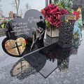 Znicz solarny  LED STATUETKA NA CMENTARZ GRÓB DUŻA wieczna lampka nagrobna