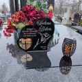 Znicz solarny  LED STATUETKA NA CMENTARZ GRÓB DUŻA wieczna lampka nagrobna