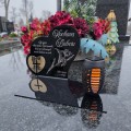 Znicz solarny  LED STATUETKA NA CMENTARZ GRÓB DUŻA wieczna lampka nagrobna