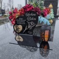 Znicz solarny  LED STATUETKA NA CMENTARZ GRÓB DUŻA wieczna lampka nagrobna