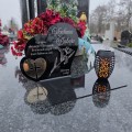 Znicz solarny  LED STATUETKA NA CMENTARZ GRÓB DUŻA wieczna lampka nagrobna