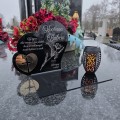 Znicz solarny  LED STATUETKA NA CMENTARZ GRÓB DUŻA wieczna lampka nagrobna