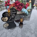 Znicz solarny  LED STATUETKA NA CMENTARZ GRÓB DUŻA wieczna lampka nagrobna