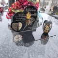 Znicz solarny  LED STATUETKA NA CMENTARZ GRÓB DUŻA wieczna lampka nagrobna