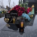 Znicz solarny  LED STATUETKA NA CMENTARZ GRÓB DUŻA wieczna lampka nagrobna