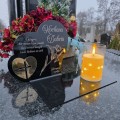 Znicz  LED STATUETKA NA CMENTARZ GRÓB DUŻA wieczna lampka nagrobna LAMPION