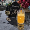 Znicz LED STATUETKA NA CMENTARZ GRÓB DUŻA wieczna lampka nagrobna lampion