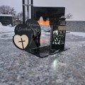 Znicz Kochany Dziadek LED Statuetka Pamięci Duży Lampion Grób DZIEŃ DZIADKA