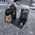 Znicz Kochany Dziadek LED Statuetka Pamięci Duży Lampion Grób DZIEŃ DZIADKA