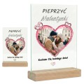 RAMKA ZE ZDJĘCIEM NA SZKLE AKRYLOWYM PERSONALIZOWANY PREZENT  WALENTYNKI
