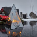 ZNICZ LED efekt płomienia LAMPION na GRÓB cmentarz WIELKANOC BAZIE