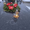 ZNICZ LED efekt płomienia LAMPION na GRÓB cmentarz WIELKANOC BAZIE