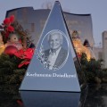 Znicz LED Piramida 20cm PERSONALIZOWANY grawer ZDJĘCIE Babcia Dziadek