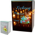 Znicz LED wielkanocny personalizowany z imieniem lampion na groby dekoracja