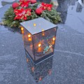 Znicz LED wielkanocny personalizowany z imieniem lampion na groby dekoracja