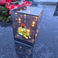 Znicz LED Wielkanocny koszyczek z jajkami lampion na grób dekoracja lustro