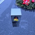 Znicz LED Wielkanocny koszyczek z jajkami lampion na grób dekoracja lustro