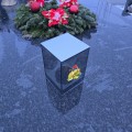 Znicz LED Wielkanocny koszyczek z jajkami lampion na grób dekoracja lustro