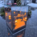 ZNICZ LED efekt płomienia LAMPION na GRÓB cmentarz WIELKANOC BARANEK