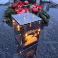 ZNICZ LED efekt płomienia LAMPION na GRÓB cmentarz WIELKANOC BARANEK