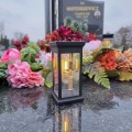 ZNICZ SOLARNY LED LAMPION LAMPA NA GRÓB STATUETKA NA CMENTARZ