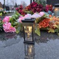 ZNICZ SOLARNY LED LAMPION LAMPA NA GRÓB STATUETKA NA CMENTARZ
