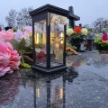 ZNICZ SOLARNY LED LAMPION LAMPA NA GRÓB STATUETKA NA CMENTARZ
