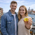 KŁÓDKA MIŁOŚCI NA MOST Siłownie Z GRAWEREM Imieniem ZŁOTA Walentynki 35mm