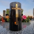 ZNICZ LED lampion na cmentarz efekt płomienia wieczna latarenka na grób