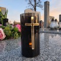 ZNICZ LED lampion na cmentarz efekt płomienia wieczna latarenka na grób