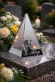 ZNICZ LED efekt płomienia LAMPION na GRÓB cmentarz WIELKANOC JEZUS