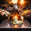 ZNICZ LED efekt płomienia LAMPION na GRÓB cmentarz WIELKANOC PISANKI