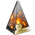 ZNICZ LED efekt płomienia LAMPION na GRÓB cmentarz SZKLANY dla BLISKICH