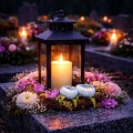 ZNICZ NA WIELKANOC WIELKANOCNY NA GRÓB CMENTARZ LATARENKA LAMPION LED
