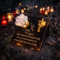 Znicze ZNICZ SOLARNY NA cmentarz GRÓB LED RÓŻA BIAŁY + RGB duży LAMPION